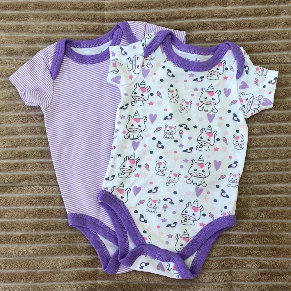 New Baby leotard set of 2 size 0-3 months